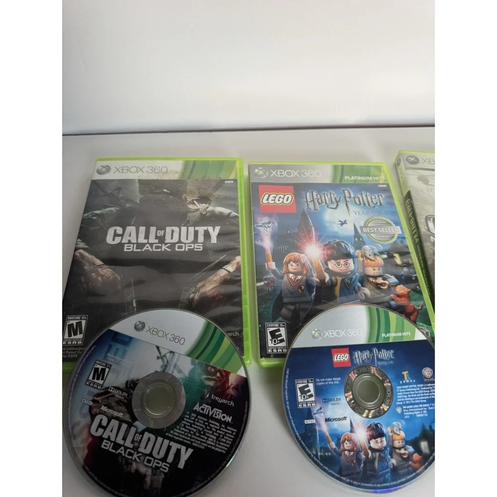 Xbox 360 Game Bundle Call of Duty Black Ops MW4 + LEGO Harry Potter Tested